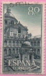 Stamps Spain -  Real monasterio d´san Lorenzo d´Escorial (Patio d´l´Evangelistas)