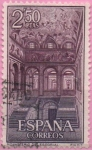 Stamps Spain -  Real monasterio d´san Lorenzo d´Escorial (Fachada y Jardin d´l´Monjes)