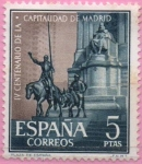 Sellos de Europa - Espa�a -  IV centenario d´l´capital d´Madrid (Monumento a Cervantes)