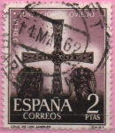 Stamps Spain -  XII centenario d´l´Fundacion dl Oviedo (Cruz d´l´Angeles)