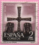 Stamps Spain -  XII centenario d´l´Fundacion dl Oviedo (Cruz d´l´Angeles)