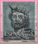 Stamps Spain -  XII centenario d´l´Fundacion dl Oviedo (Alfonso III)