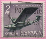 Stamps Spain -  L aniversario d´l´Aviacion Española (Hidroavion 2Plus Ultra