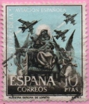 Stamps Spain -  L aniversario d´l´Aviacion Española (Virjen d´Loreto)