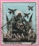 Sellos de Europa - Espa�a -  L aniversario d´l´Aviacion Española (Virjen d´Loreto)