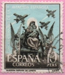 Stamps : Europe : Spain :  L aniversario d´l´Aviacion Española (Virjen d´Loreto)