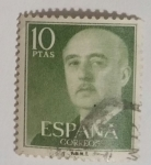 Sellos del Mundo : Europa : Espa�a : Franco 10 ptas