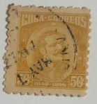 Stamps Cuba -  Antonio Maceo 50 ctvs