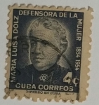 Stamps : America : Cuba :  Maria Luisa Dolz 4c