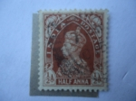 Sellos de Asia - India -  King George VI - Serie 1937-40