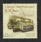 Stamps Russia -  7495 - Centº de la fábrica Barricades, Misil Topol-M