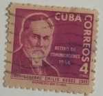 Stamps : America : Cuba :  Gral Emilio Nuñez