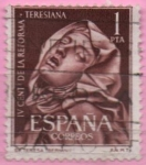 Stamps Spain -  V centenario d´l´reforma Teresiana (Santa Teresa escultura d´BVemini)