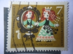 Stamps Chile -  Blanca Nieves y los Siete Enanitos - Serie:Historias de los hermanos Grimm.