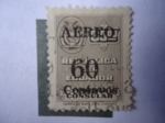 Stamps Ecuador -  Sello de Servicio Consular - Aéreo Recargado
