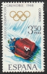 Stamps Spain -  1852 - Olimpiadas de invierno en Grenoble