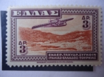 Stamps : Europe : Greece :  Hermoupolis, Syros. Serie: Aeroespreso Italiana.