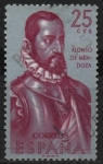 Stamps Spain -  Alonso d´Mendoza