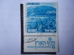 Stamps Israel -  Elat-(hoy, Eilat)- (Dt 2:8 Biblia) Paisajes de Israel.
