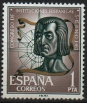 Sellos de Europa - Espa�a -  Congreso d´Instituciones Hispanicas (Colon)