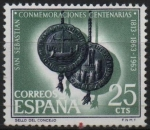 Stamps Spain -  Conmemoraciones centenarias d´San Sebastian (Sellos d´l´Ciudad)