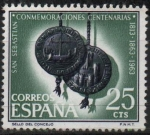 Stamps Spain -  Conmemoraciones centenarias d´San Sebastian (Sellos d´l´Ciudad)