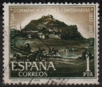 Stamps Spain -  Conmemoraciones centenarias d´San Sebastian (Vista General)