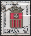 Stamps Spain -  LXXV aniversario d´l´coronacion d´Nuestra Señora d´l´Merced (Escudo d´l´Orden )