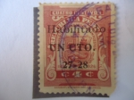 Stamps Peru -  Rep. Ecuatoriana -Compañía Recaudadora de Impuestos - Sello Sobrecargado