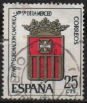 Stamps Spain -  LXXV aniversario d´l´coronacion d´Nuestra Señora d´l´Merced (Escudo d´l´Orden )