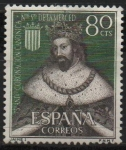 Stamps Spain -  LXXV aniversario d´l´coronacion d´Nuestra Señora d´l´Merced (Jaimen I )