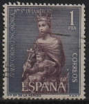 Stamps Spain -  LXXV aniversario d´l´coronacion d´Nuestra Señora d´l´Merced (Virjen d´l´Merced )