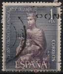 Stamps Spain -  LXXV aniversario d´l´coronacion d´Nuestra Señora d´l´Merced (Virjen d´l´Merced )