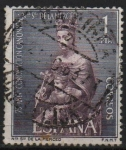 Stamps Spain -  LXXV aniversario d´l´coronacion d´Nuestra Señora d´l´Merced (Virjen d´l´Merced )