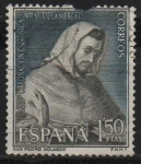 Stamps Spain -  LXXV aniversario d´l´coronacion d´Nuestra Señora d´l´Merced (San Pedro Nolasco )