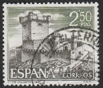 Stamps Spain -  1883 - Castillo de Villasobroso, Pontevedra