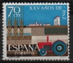 Stamps Spain -  XXV años d´paz Española (Agricultura)