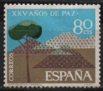 Sellos de Europa - Espa�a -  XXV años d´paz Española (Repoblacion Forestal)