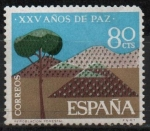 Sellos de Europa - Espa�a -  XXV años d´paz Española (Repoblacion Forestal)