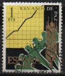 Sellos de Europa - Espa�a -  XXV años d´paz Española (Desarrollo d´l´Producion)