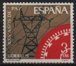 Stamps Spain -  XXV años d´paz Española (Electrificacion)