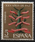 Stamps Spain -  XXV años d´paz Española (Investigacion)