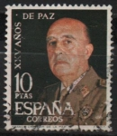 Stamps Spain -  XXV años d´paz Española (General Franco)