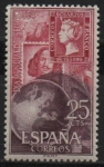 Stamps Spain -  Dia mundial d´sello 1964