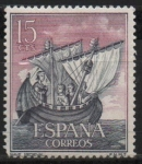 Stamps Spain -  Homenaje a la marina Española (Nave medieval)