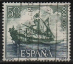Stamps Spain -  Homenaje a la marina Española (Galera)