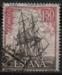 Stamps Spain -  Homenaje a la marina Española (Corbeta Atrevida)