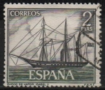 Stamps Spain -  Homenaje a la marina Española (Isabel II )