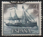 Stamps Spain -  Homenaje a la marina Española (Destructor)