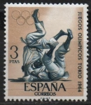 Stamps Spain -  Juegos Olimpicos d´Innsbruck y Tokio (Judo ) 